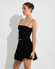 Cabana Top + Birdie Skirt - Jet (Size S)