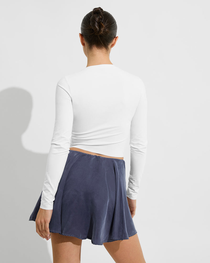 Super Moves LS Tee - Coconut + Birdie Skirt - Varsity (Size S) [Photo 2]