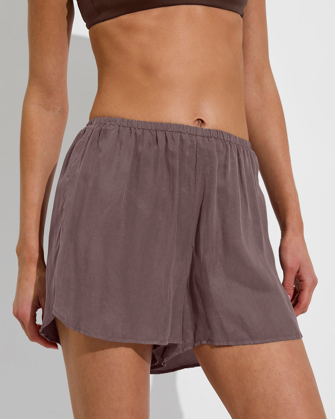 Pool Days Top - Cold Brew + Breeze Short - Stormy (Size S)