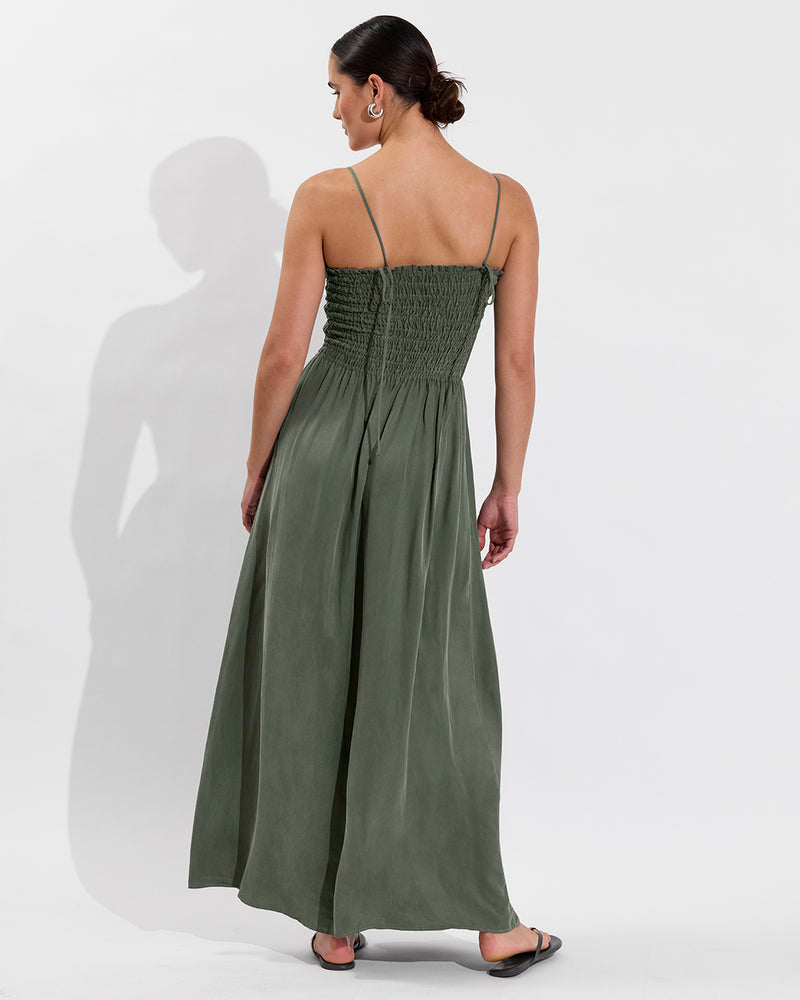 Cabana Maxi Dress - Agave (Size S/M)