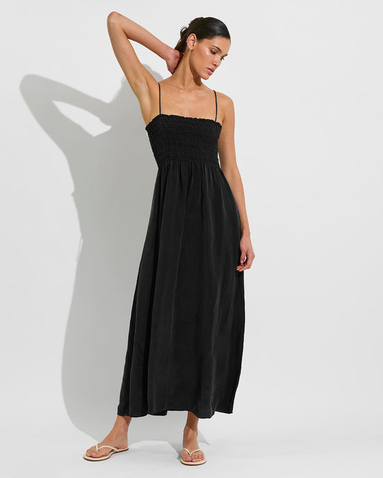 Cabana Maxi Dress - Jet (Size S/M)