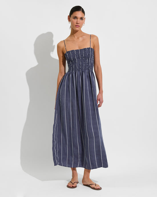Cabana Maxi Dress - Varsity/Coconut (Size S/M)