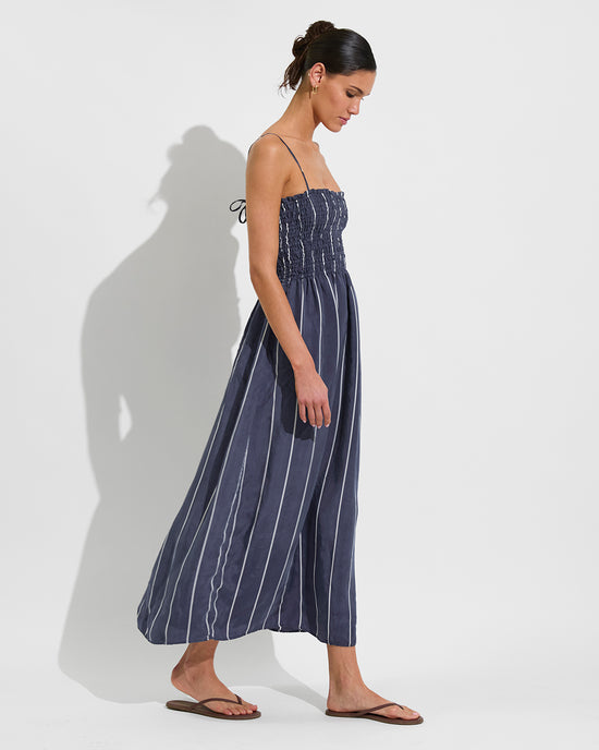 Cabana Maxi Dress - Varsity/Coconut (Size S/M)