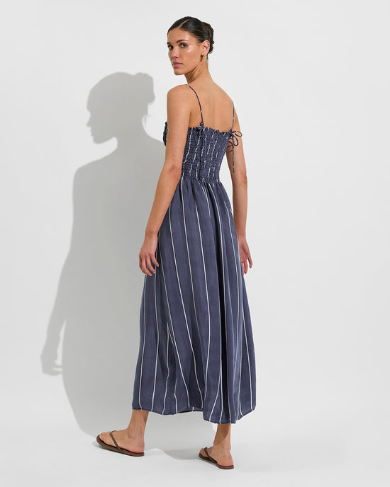 Cabana Maxi Dress - Varsity/Coconut (Size S/M)