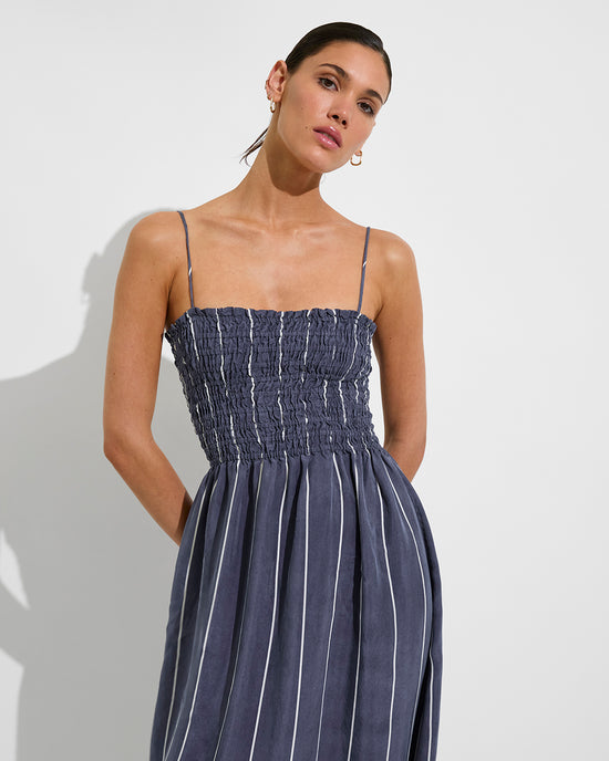 Cabana Maxi Dress - Varsity/Coconut (Size S/M)