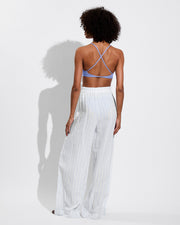 Coastal Pant - Blue Skies / Coconut (Size S) + Reef Top - Riptide (Size S)