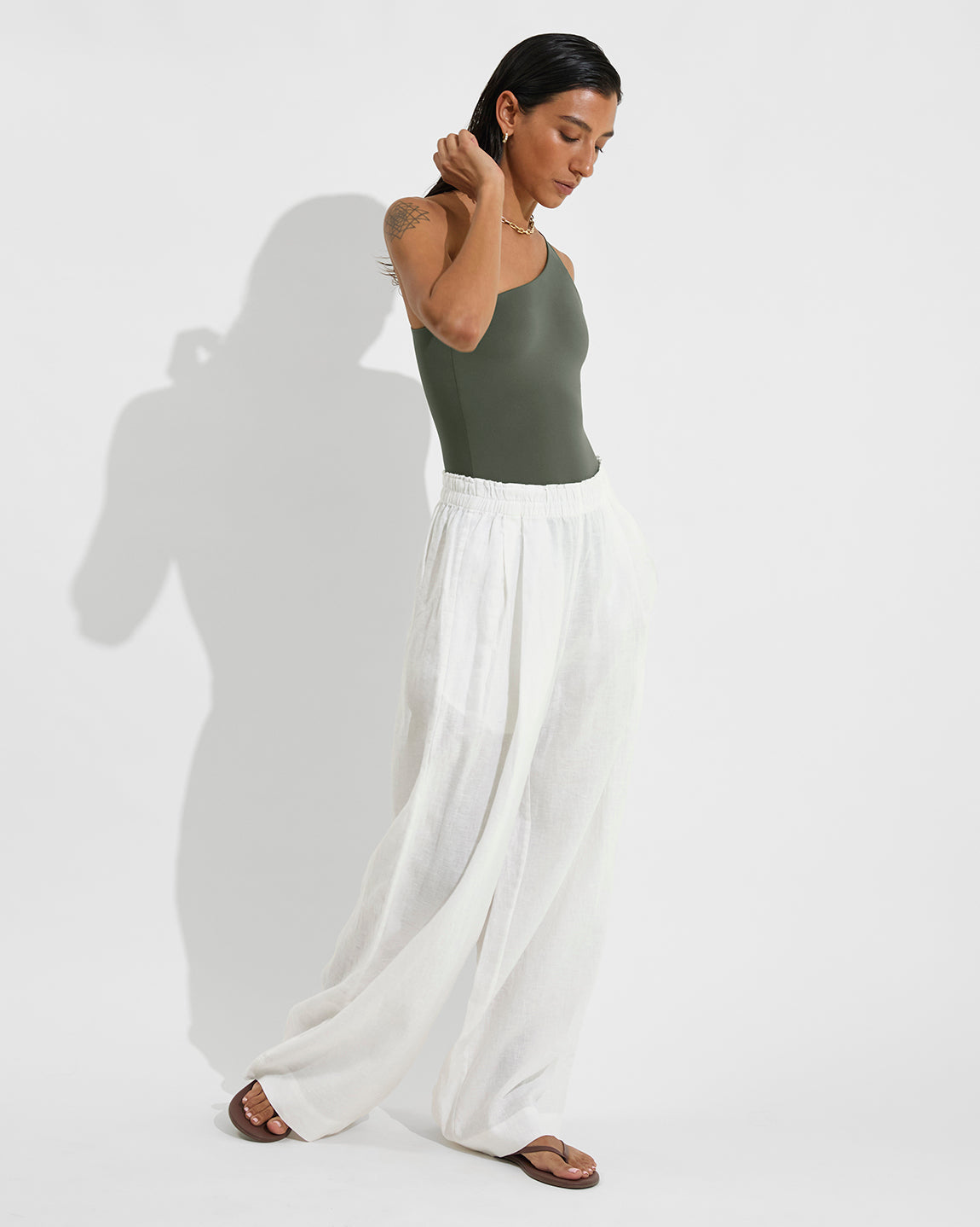 Shoreline Suit - Agave + Coastal Pant - Coconut (Size S)