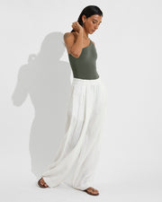 Shoreline Suit - Agave + Coastal Pant - Coconut (Size S)