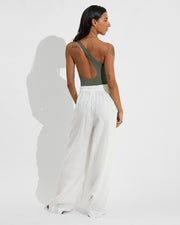 Shoreline Suit - Agave + Coastal Pant - Coconut (Size S)
