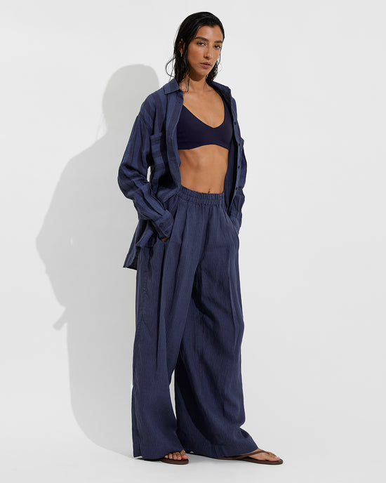 Sunday Top - Sprint + Getaway Button Down + Coastal Pant - Varsity/Sprint (Size S)