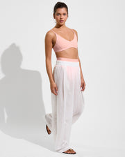 Sunday Top + Hi Hi Bottom - Salt + Day Trip Pant *Sheer Stripe - Coconut (Size S)
