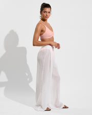 Sunday Top + Hi Hi Bottom - Salt + Day Trip Pant *Sheer Stripe - Coconut (Size S)