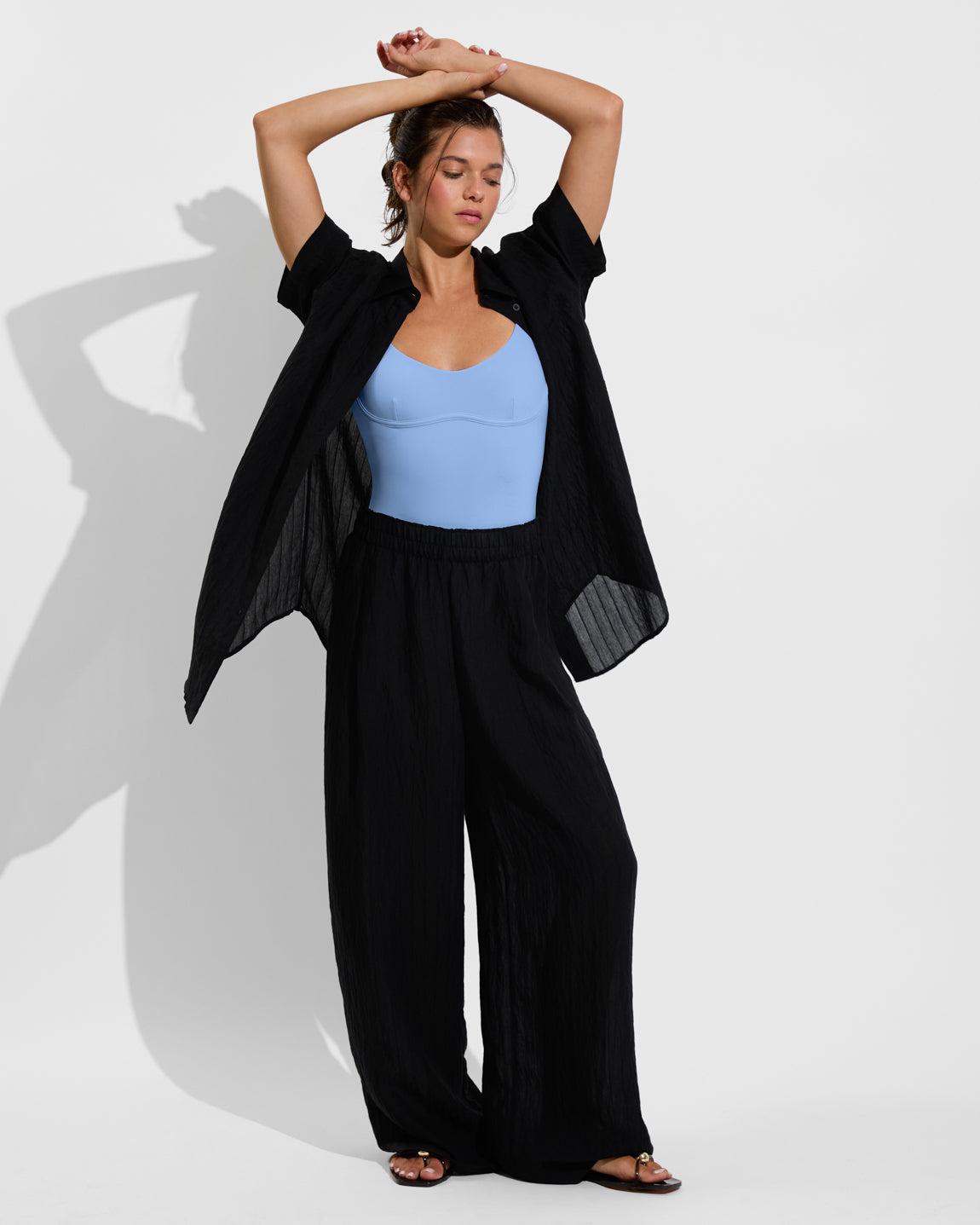 Club Suit - Blue Skies + Day Trip Pant *Sheer Stripe - Jet (Size S) 