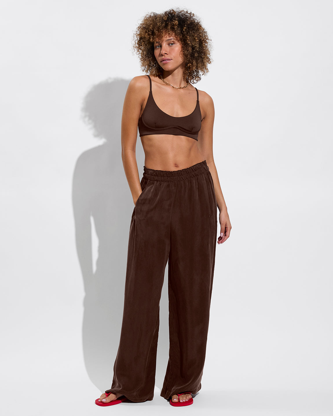 Club Top + Day Trip Pant - Cold Brew (Size S)