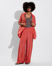 Day Trip Pant + Day Trip Button Down - Mirage / Aperol (Size S) + Fast Track Suit - Stormy (Size S)