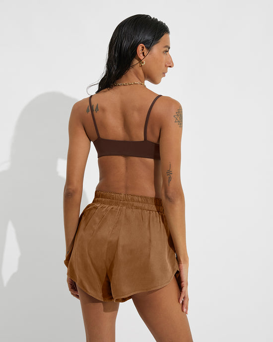 Pool Days Top - Cold Brew + Day Trip Short - Tan Lines (Size S)