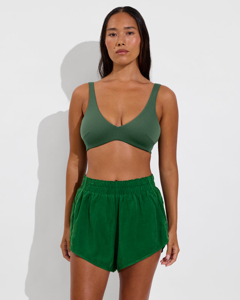Sunday Top D+ (32DD, Size S) + Day Trip Short - Tropics (Size S)
