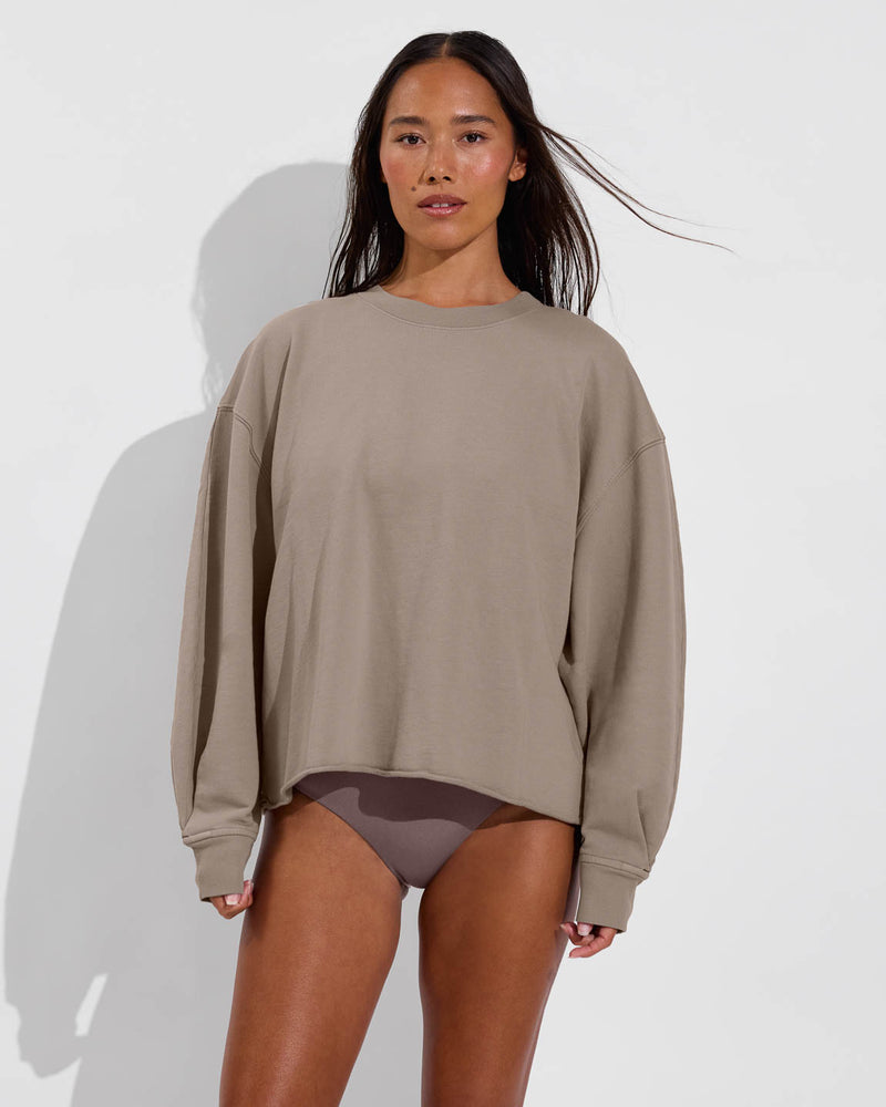 Field Day Sweatshirt - Beach (Size S/M) + Hi Tide Bottom - Stormy (Size S)