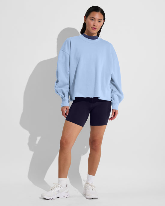 Field Day Sweatshirt - Blue Skies (Size S/M) + Super Moves Short 5" - Sprint (Size S)