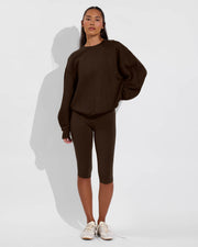 Field Day Sweatshirt + Pedal Pusher - Cold Brew (Size S)