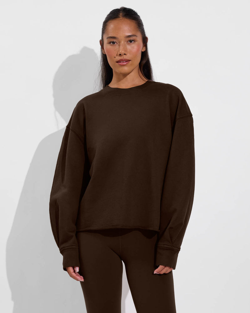 Field Day Sweatshirt + Pedal Pusher - Cold Brew (Size S)