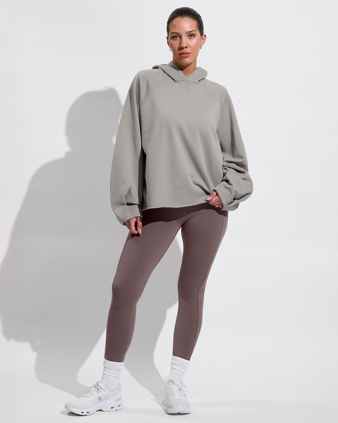 Gameday Hoodie - Beach (Size L/XL) + Super Moves Tight - Stormy (Size L)