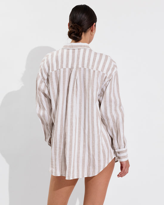 Retreat Suit - Coconut (Size S) + Getaway Button Down - Beach / Coconut (Size S/M)