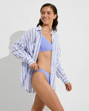 Getaway Button Down - Riptide / Coconut (Size S/M) + Sunday Top + Dip Bottom - Riptide (Size S)