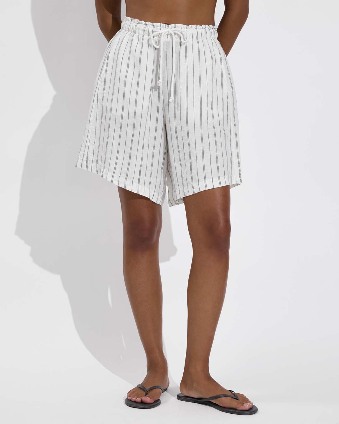 Getaway Short 9" - Sandbar Stripe: Coconut / Tropics (Size S)