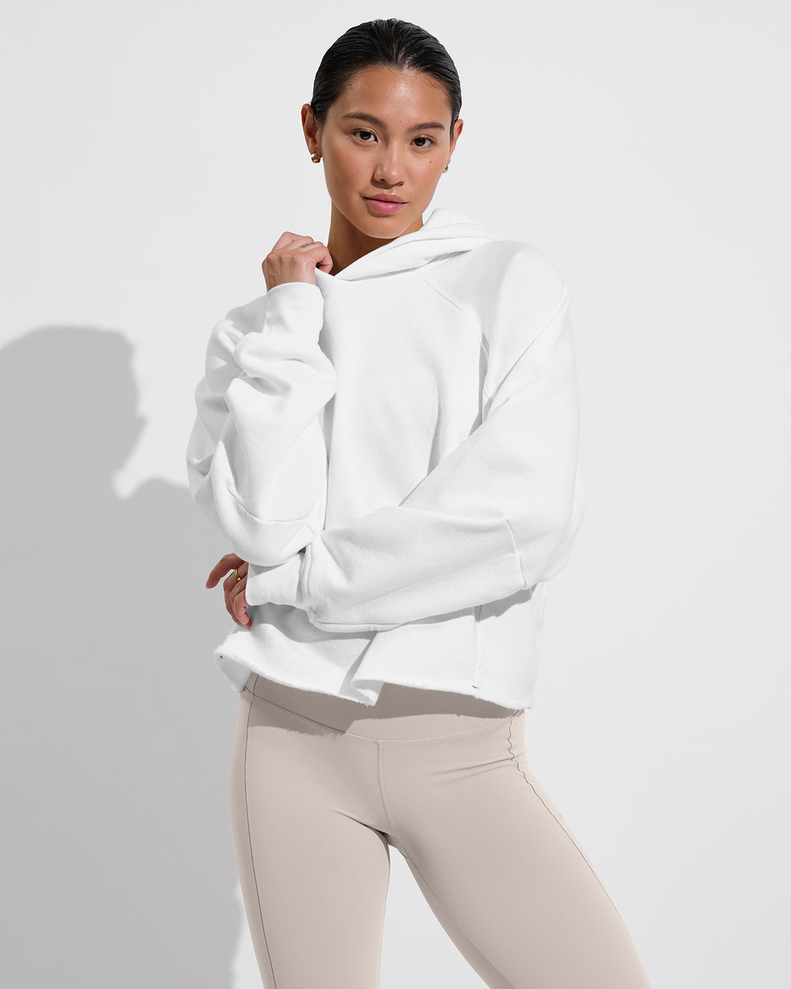 Homerun Hoodie - Coconut (Size S/M) + Super Moves Tight - Beach (Size S)