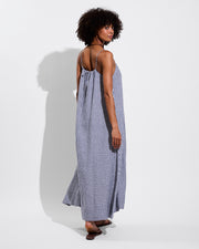 Leisure Maxi Dress - Gingham: Varsity / Coconut (Size S)