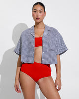 Leisure Shirt - Gingham: Varsity / Coconut