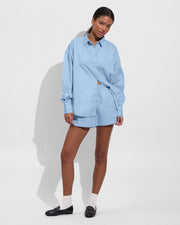 Port Button Down (Size S/M) + Port Short - Blue Skies (Size S)