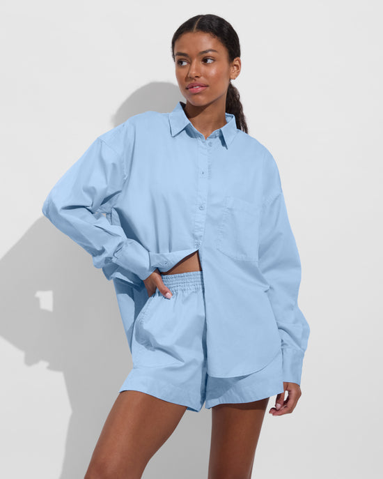 Port Button Down (Size S/M) + Port Short - Blue Skies (Size S)