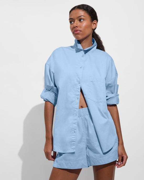 Port Button Down (Size S/M) + Port Short - Blue Skies (Size S)