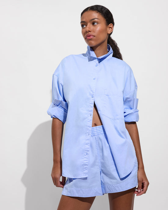 Port Button Down (Size S/M) + Port Short - Blue Skies (Size S)