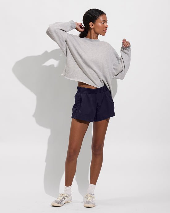 Field Day Sweatshirt - Heathered Grey (Size S/M) + Port Short - Sprint (Size S)