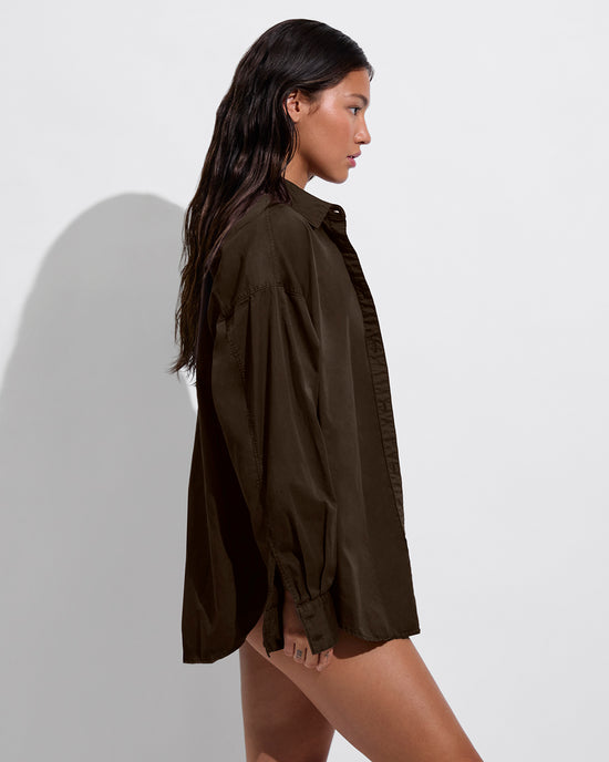 Port Button Down - Cold Brew (Size S/M)