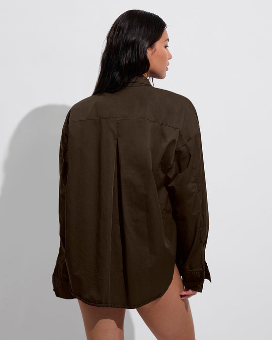 Port Button Down - Cold Brew (Size S/M)