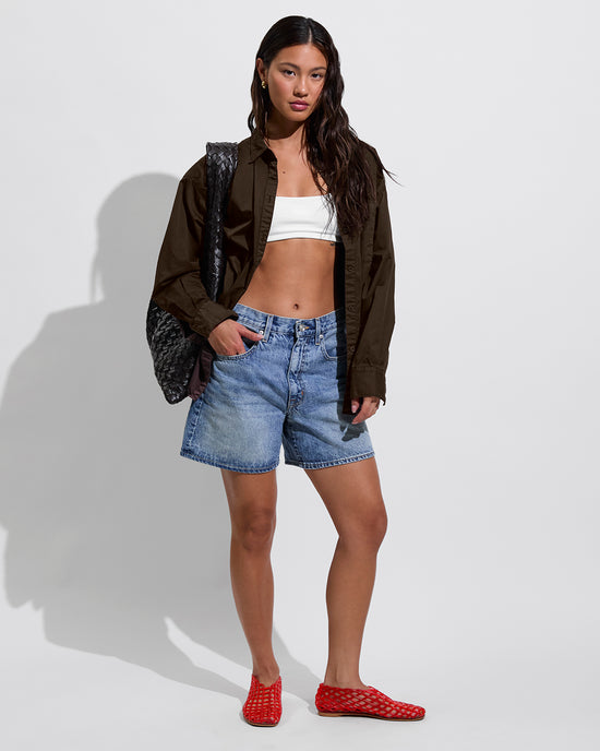 Port Button Down - Cold Brew (Size S/M) + Pool Days Top - Coconut (Size S)