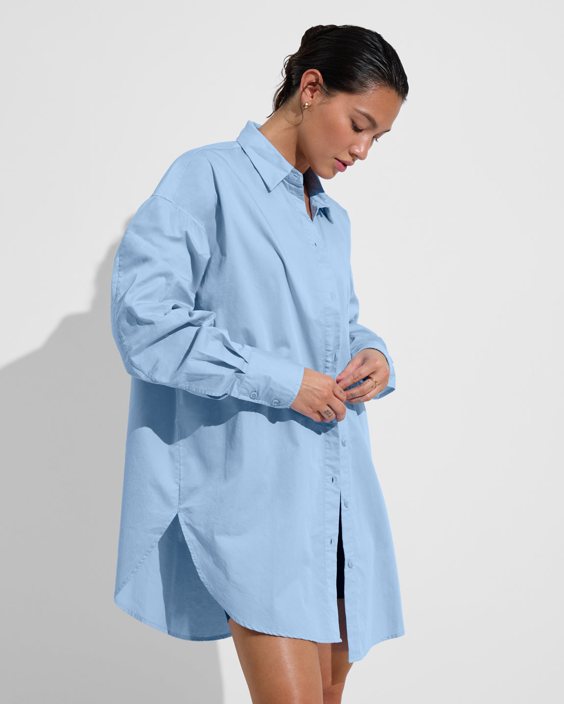 Port Shirt Dress - Blue Skies (Size S/M)
