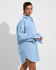 Port Shirt Dress - Blue Skies (Size S/M)