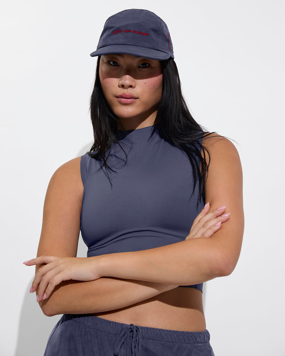 Sand Bar Hat + Rays Sleeveless Top - Varsity (Size S)