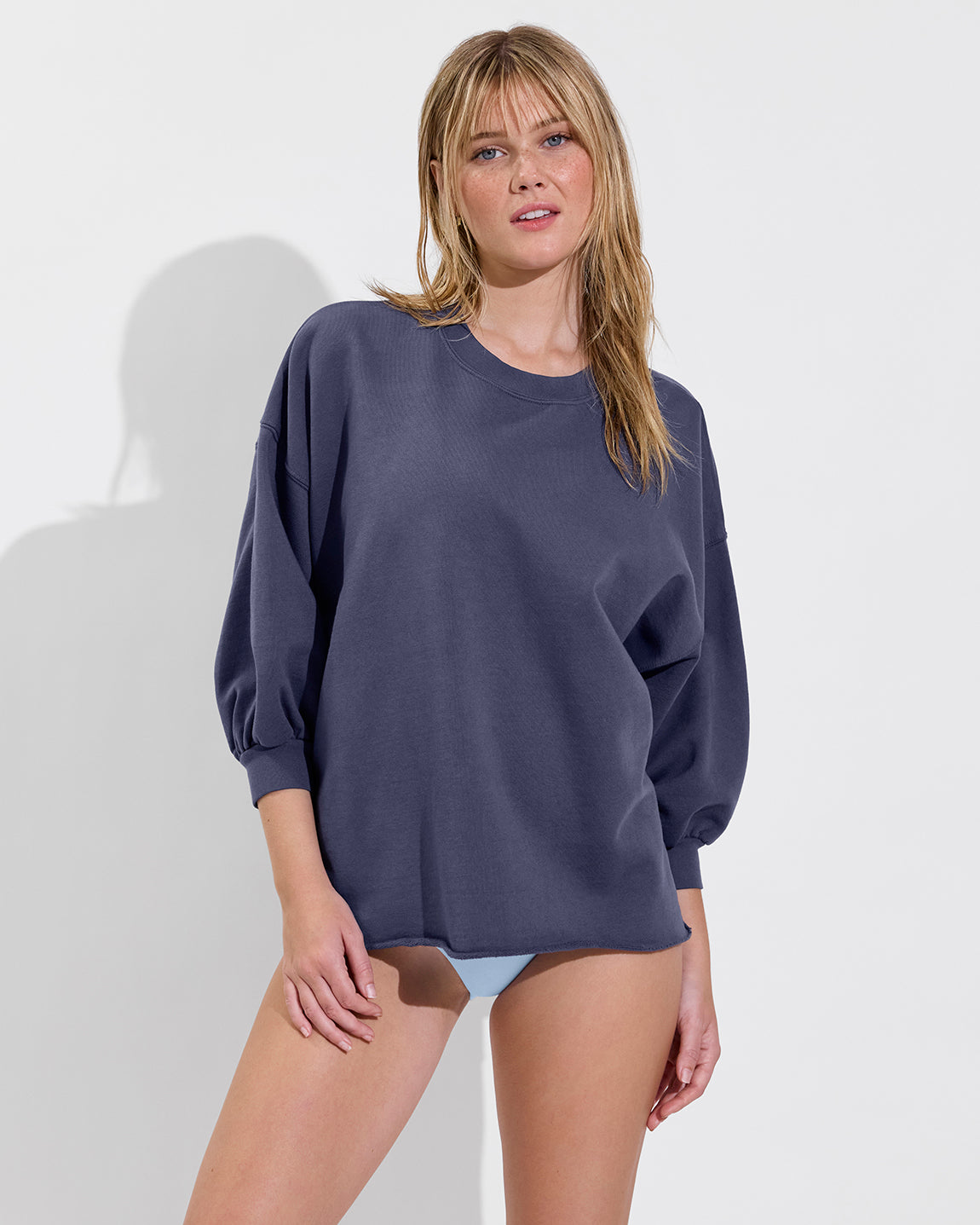 Sports & Rec Sweatshirt - Varsity + Hi Tide Bottom - Blue Skies (Size S)