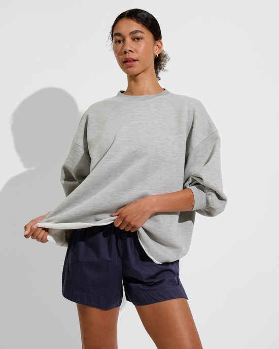 Sports & Rec Sweatshirt - Heathered Grey + Port Short - Sprint (Size S)