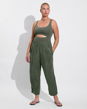 Peak Suit D+ (36DD, Size L) + Sunset Pant - Agave (Size L) 