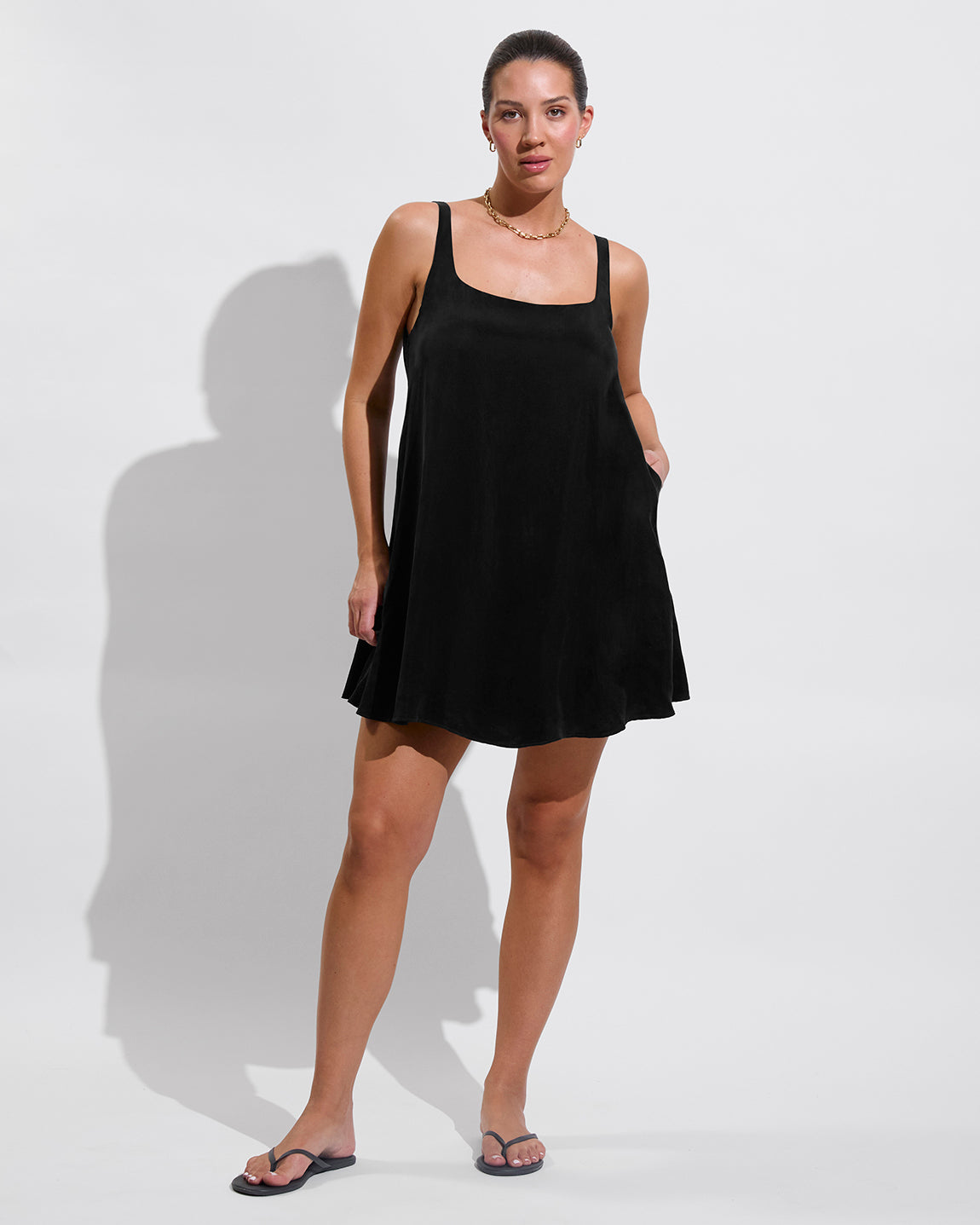 Sunshift Dress - Jet (Size L)