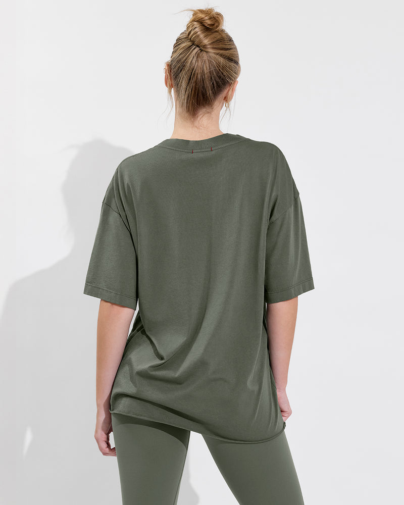 Swell Oversized Tee + Super Moves Tight - Agave (Size S)