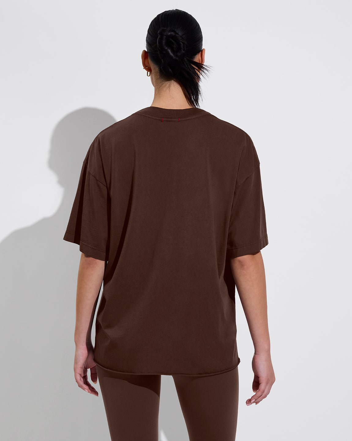 Swell Oversized Tee (Size S/M) + Super Moves Tight - Cold Brew (Size S)