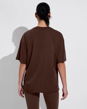 Swell Oversized Tee (Size S/M) + Super Moves Tight - Cold Brew (Size S)